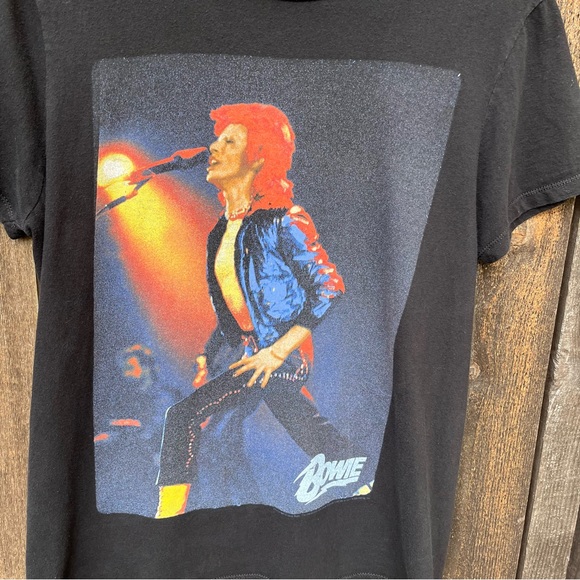 David Bowie Wm’s Live Graphic T-Shirt In Black Sz M - Picture 4 of 10